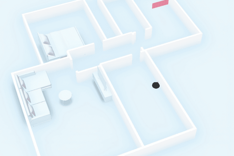 In der Ecovacs Home App wird gezeigt, dass der Deebot T9 AIVI eine 3D-Karte von Deiner Wohnung erstellen kann